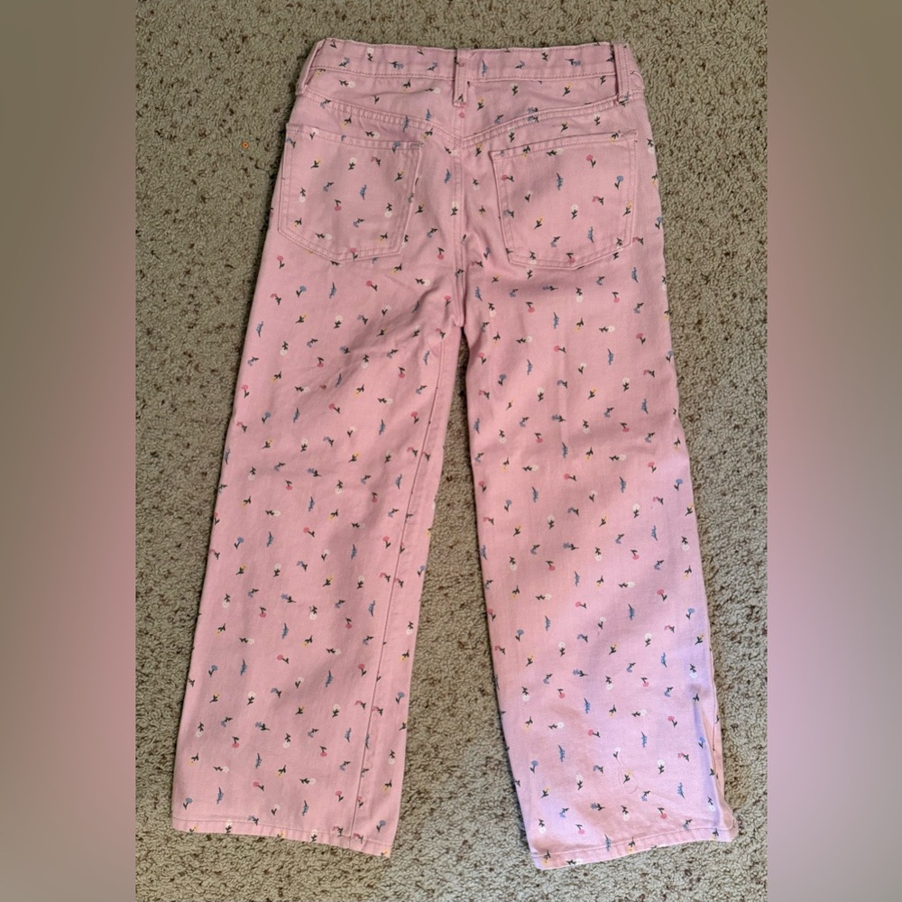 Old Navy Pink Kids Jeans with Fun Pattern - Picture 2 of 4